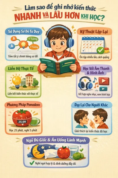 Làm sao để ghi nhớ kiến thức nhanh và lâu hơn khi học? 1 28f74e5a e214 4301 b0c9 c30d53b53d65