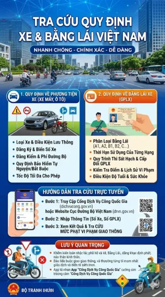 Tra Cứu Quy Định Về Xe Cộ Và Bằng Lái Thế Nào?