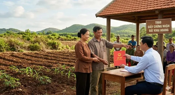 Đất khai hoang có được cấp sổ đỏ không?