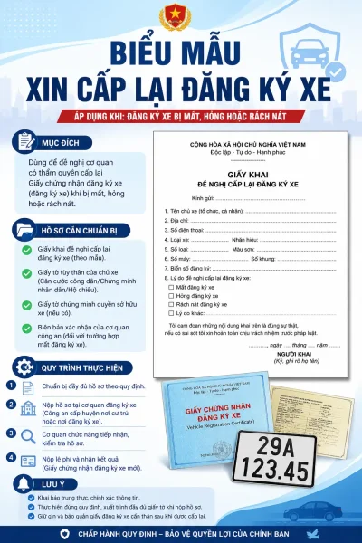 Mẫu Đơn Xin Cấp Lại Đăng ký Xe Gồm Những Gì? 1 9a8d5b4f 368a 4b31 9912 c2e6caadcdc7