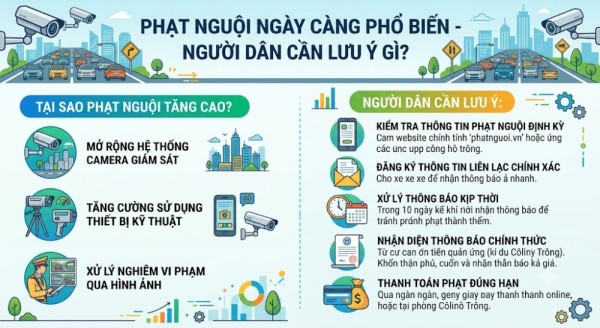 Phạt nguội ngày càng phổ biến, người dân cần lưu ý gì?